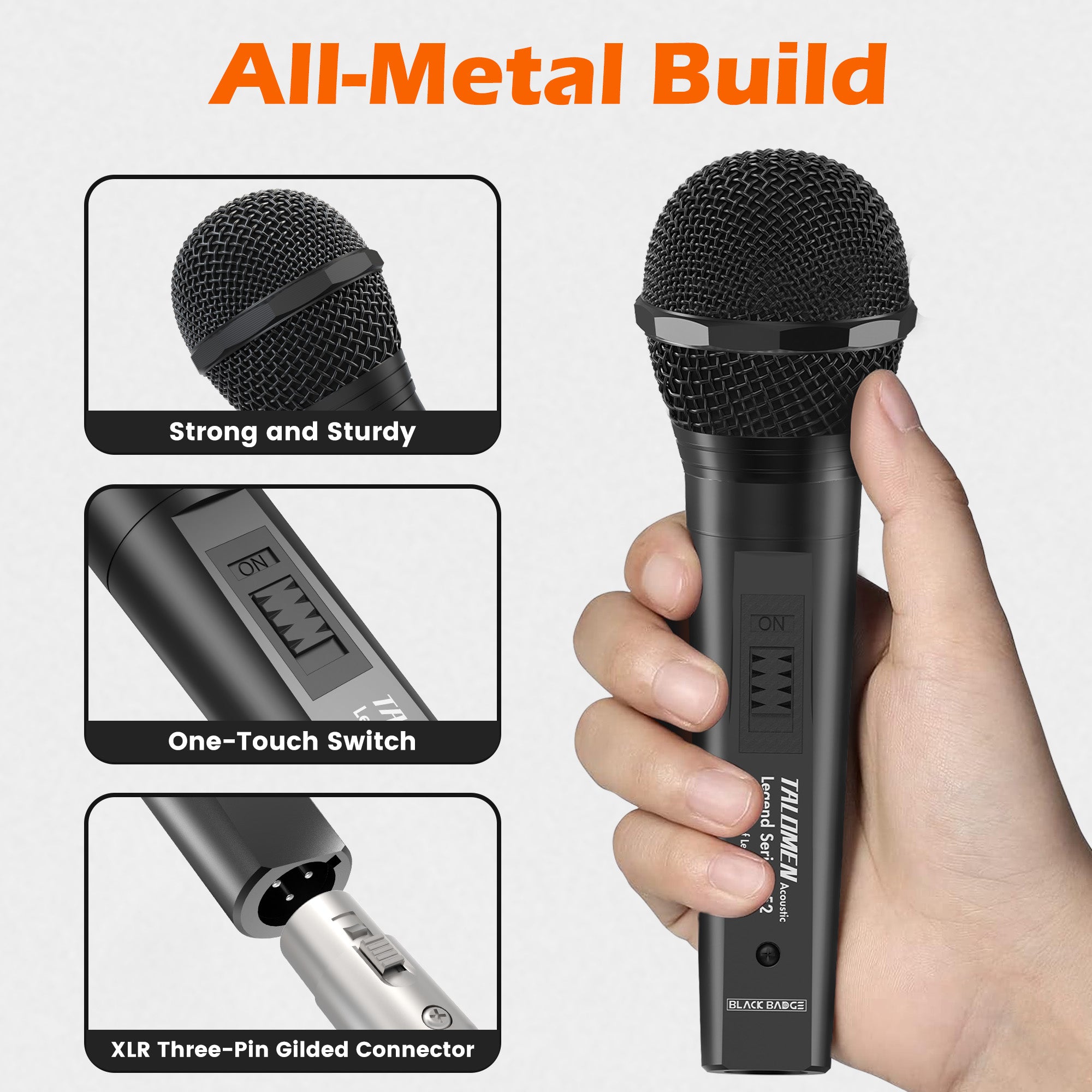 Talomen L52【Black Badge】| Micrófono vocal profesional