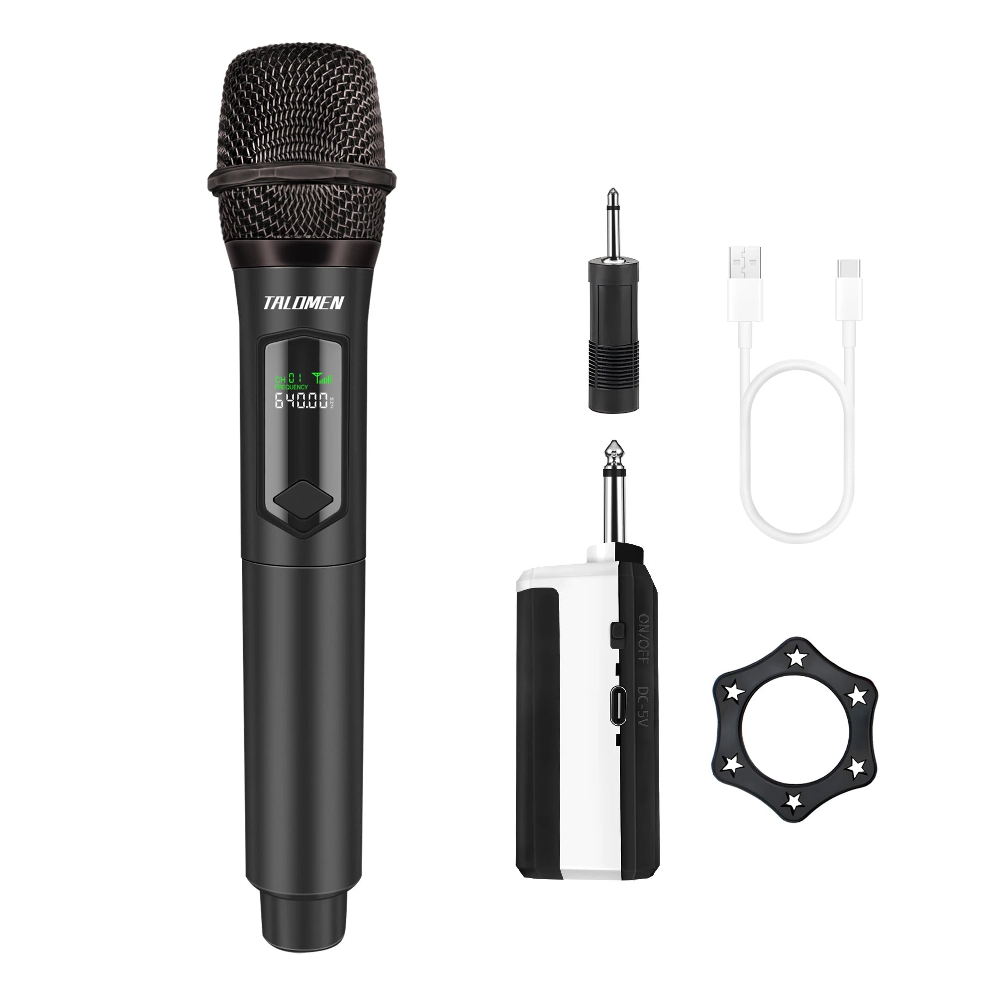 Talomen K60 | Microphone Dynamique à Main Sans Fil