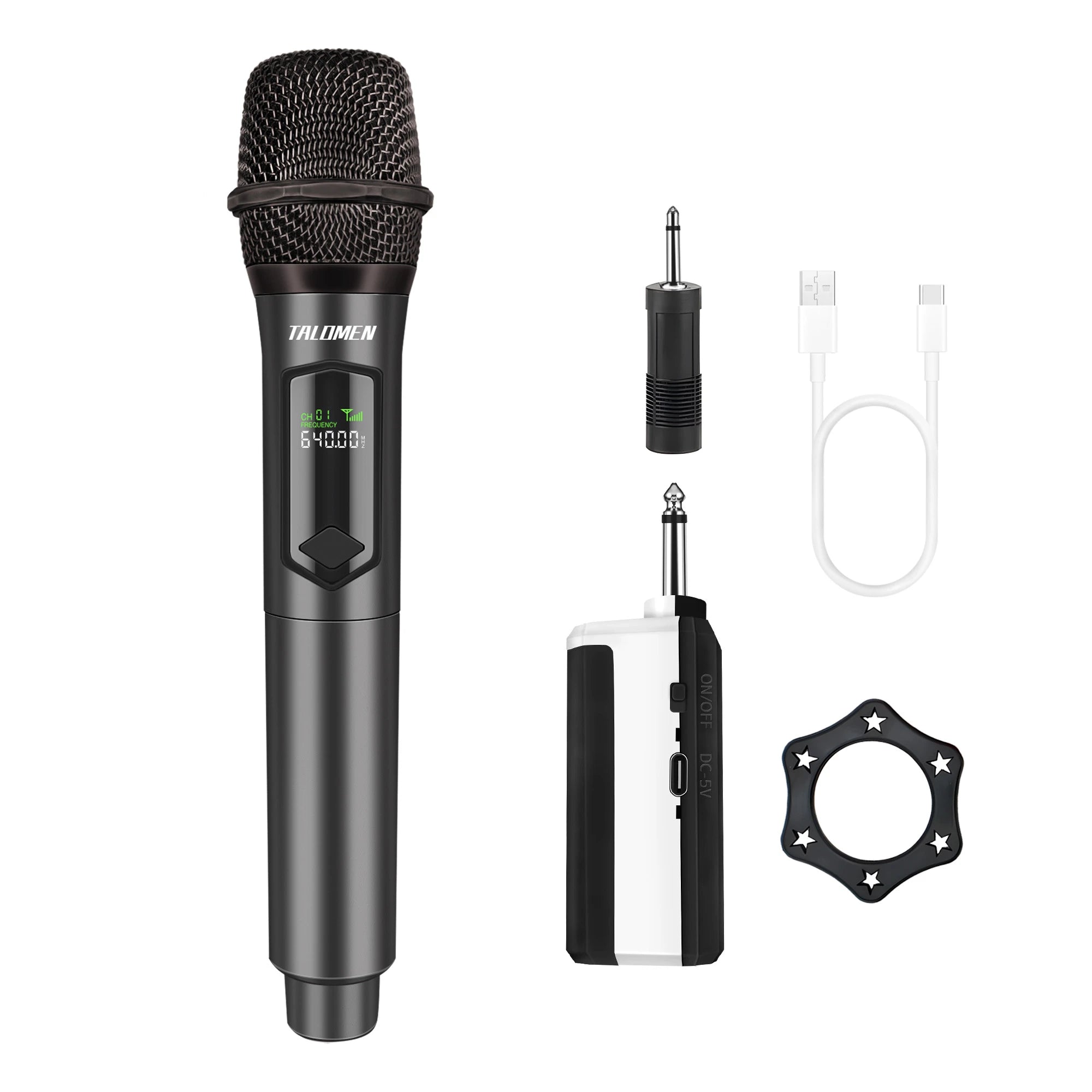 Talomen K60 | Microphone Dynamique à Main Sans Fil