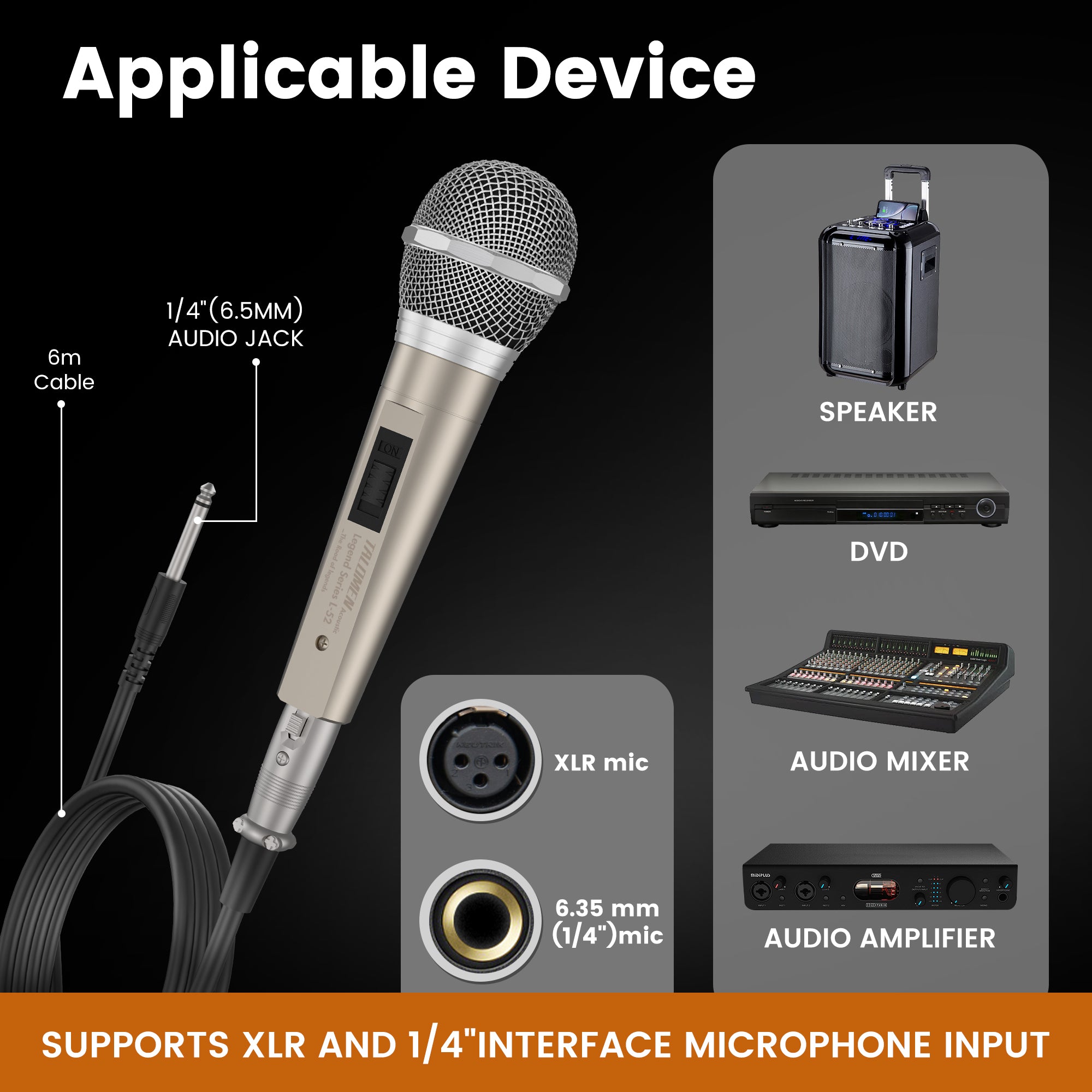 Talomen L52 Professional Vocal Microphone