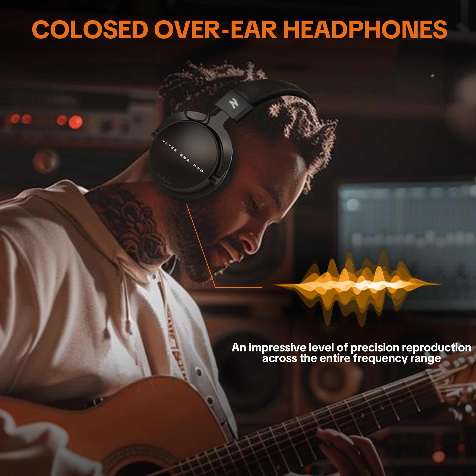 Talomen Ti660x | Auriculares con cable de monitorización de estudio profesional